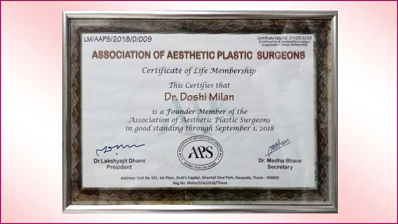 Association-of-Aesthetic-Plastic-Surgeons-dr-milan-doshi-membership-Certificate