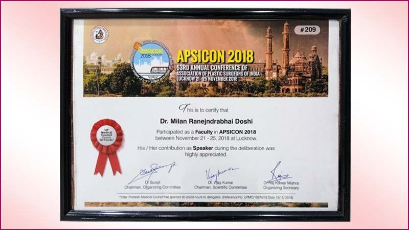 APSICON-Certificate