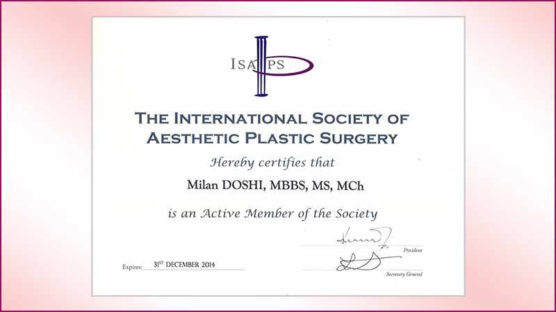 isaps-dr-milan-doshi-membership