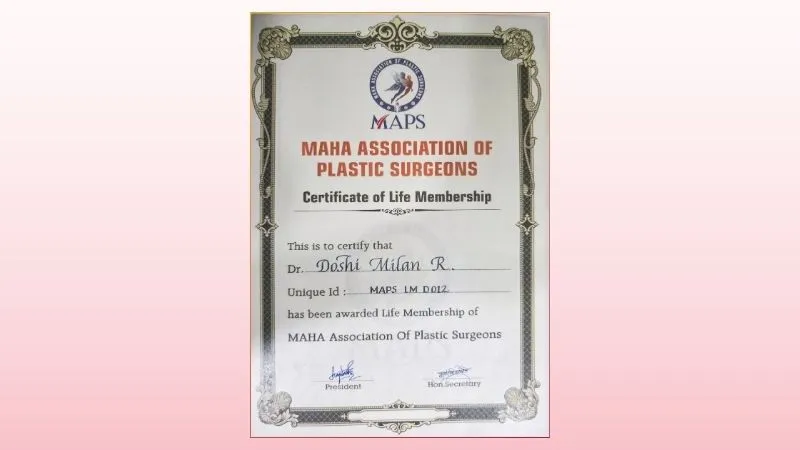 MAPS - Maharashtra Association of Plastic Surgeon (Dr Milan Doshi)