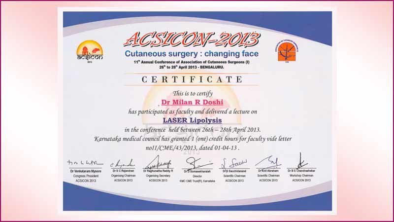 Cosmetic Surgeon 32 2013-ACSICON-dr-milan-doshi
