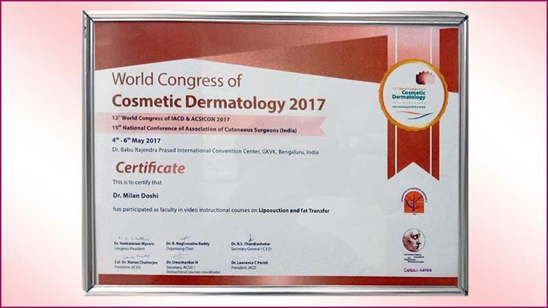 Cosmetic Surgeon 29 Cosmetic-Dermatology-dr-milan-doshi-Certificate
