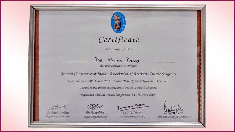 Cosmetic Surgeon 54 IAAPS-Conference-Certificate