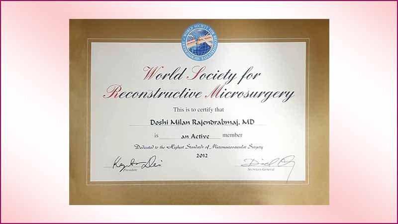 Cosmetic Surgeon 15 World-Society-for-Reconstructive-Micro-Surgery-Certificate