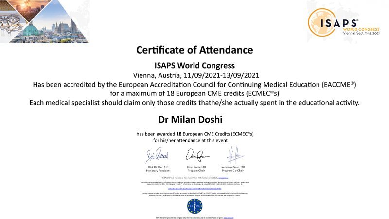 Cosmetic Surgeon 62 certificate01