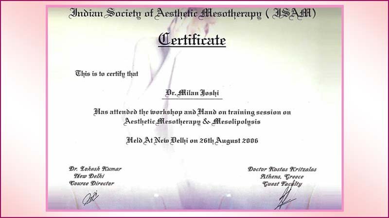 Cosmetic Surgeon 46 Indian-society-of-asthetic-mesotherapy-certificate